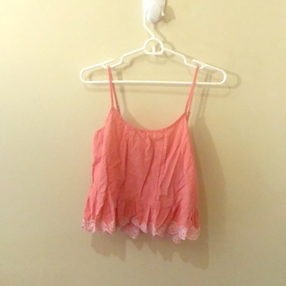 Nordstrom cropped peplum tank